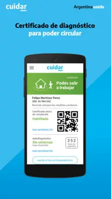 Cuidar COVID-19 Argentina android App screenshot 1